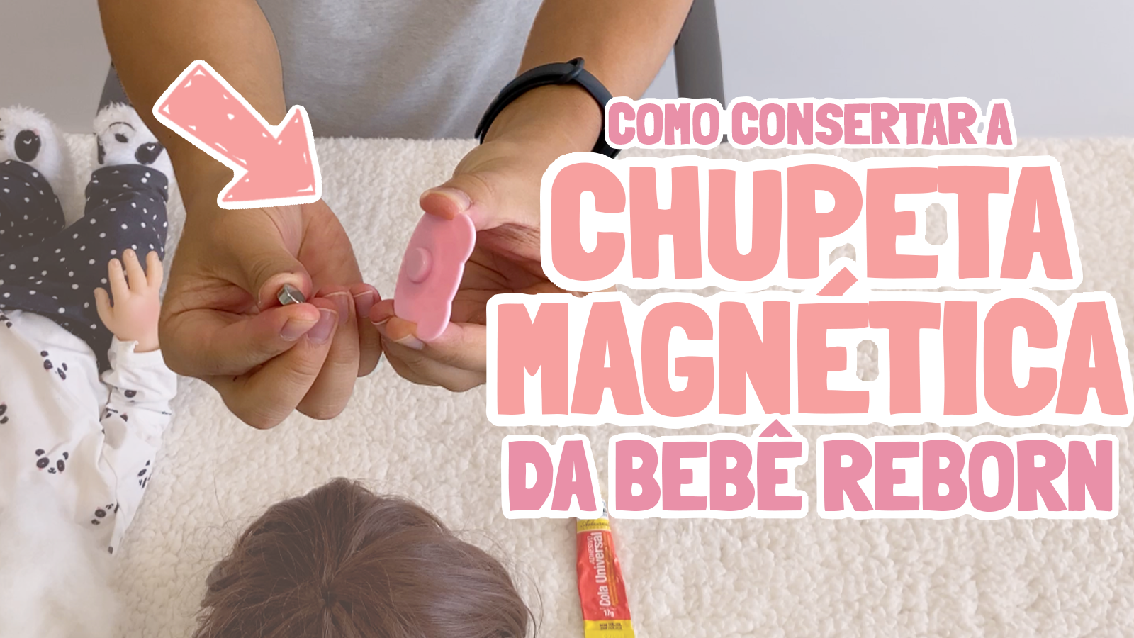 Chupeta Magnética Para Boneca Bebe Reborn - Meu Xodó