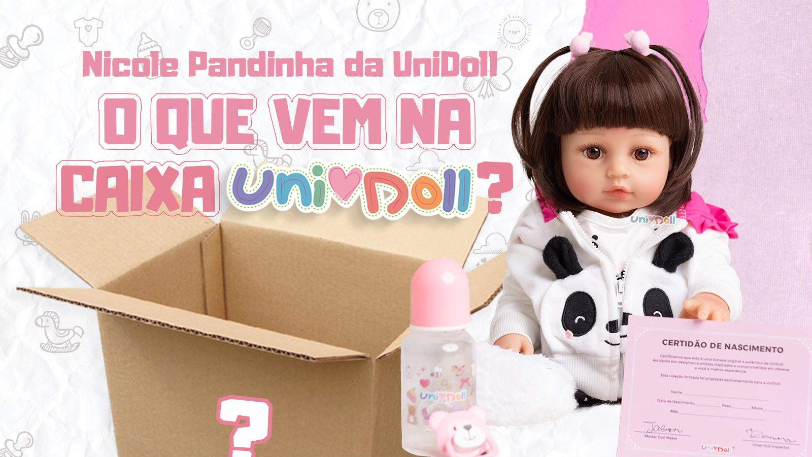 Bebe reborn nicole coelhinha unidoll